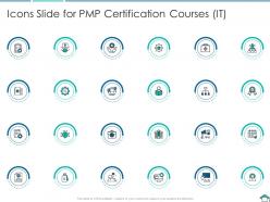 Icons Slide For PMP Certification Courses IT