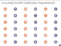 Icons Slide For PMP Certification Preparation IT