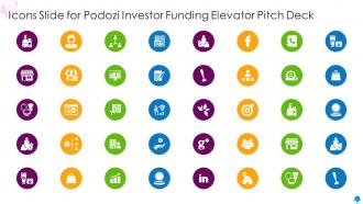 Icons slide for podozi investor funding elevator pitch deck
