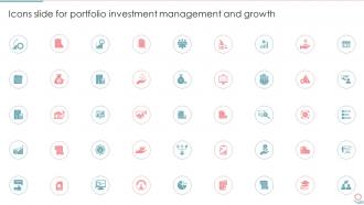 Icons Slide For Portfolio Investment Management And Growth Ppt Slides Background Designs