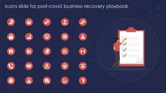 Icons Slide For Post COVID Business Recovery Playbook