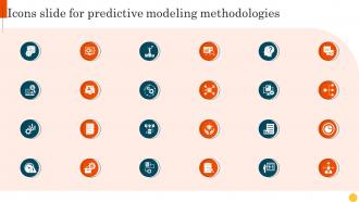 Icons Slide For Predictive Modeling Methodologies Ppt Icon Design Templates