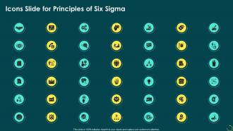 Icons Slide For Principles Of Six Sigma Ppt Powerpoint Presentation File Templates