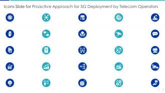 Icons Slide For Proactive Approach For 5G Deployment By Telecom Operators