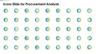 Icons Slide For Procurement Analysis Ppt Slides