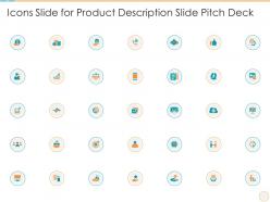 Icons slide for product description slide pitch deck