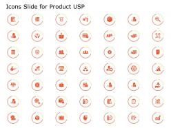 Icons Slide For Product USP Ppt Powerpoint Presentation Slides Graphic Tips
