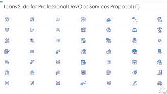 Icons slide for professional devops services proposal it