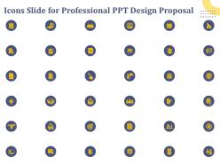 Icons slide for professional ppt design proposal ppt powerpoint presentation visual aids styles