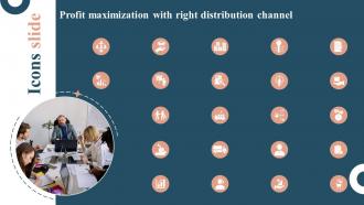 Icons Slide For Profit Maximization With Right Distribution Channel Ppt Gallery Design Inspiration