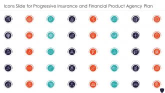 Icons Slide For Progressive Insurance And Financial Product Agency Plan