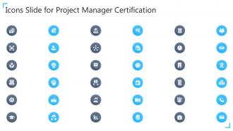 Icons slide for project manager certification