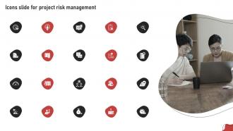 Icons Slide For Project Risk Management Ppt Show Example Introduction