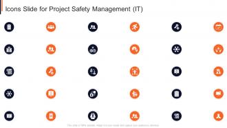 Icons slide for project safety management it