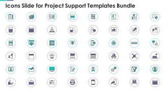 Icons Slide For Project Support Templates Bundle