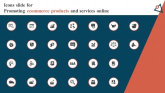Icons Slide For Promoting Ecommerce Products And Services Online