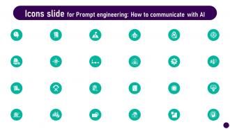 Icons Slide For Prompt Engineering How To Communicate With Ai AI SS