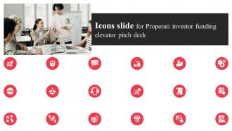 Icons Slide For Properati Investor Funding Elevator Pitch Deck