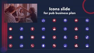 Icons Slide For Pub Business Plan Ppt Ideas Background Designs BP SS
