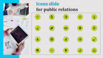 Icons Slide For Public Relations Strategy SS V