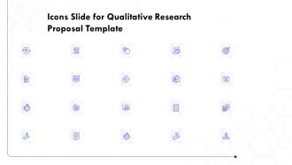 Icons slide for qualitative research proposal template