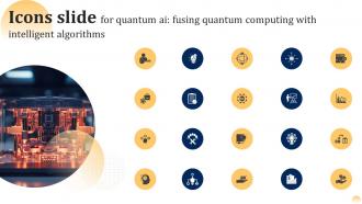 Icons Slide For Quantum Ai Fusing Quantum Computing With Intelligent Algorithms AI SS