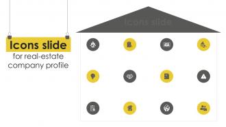 Icons Slide For Real Estate Company Profile CP SS