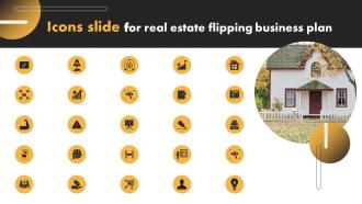 Icons Slide For Real Estate Flipping Business Plan Ppt Background BP SS