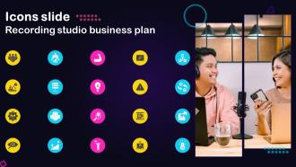 Icons Slide For Recording Studio Business Plan BP SS