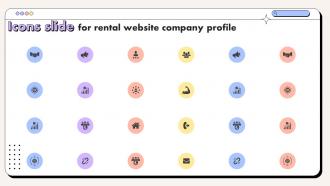 Icons Slide For Rental Website Company Profile CP SS V