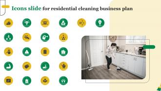 Icons Slide For Residential Cleaning Business Plan Ppt Infographic Template Backgrounds BP SS