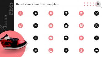 Icons Slide For Retail Shoe Store Business Plan Ppt Ideas Background Images BP SS