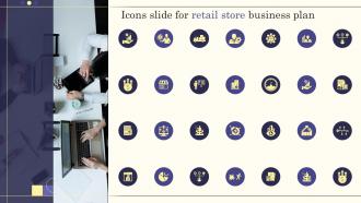 Icons Slide For Retail Store Business Plan Ppt Designs BP SS
