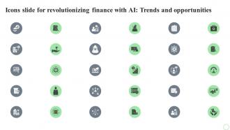 Icons Slide For Revolutionizing Finance With AI Trends And Opportunities AI SS V