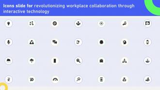 Icons Slide For Revolutionizing Workplace Collaboration Through Interactive Technology