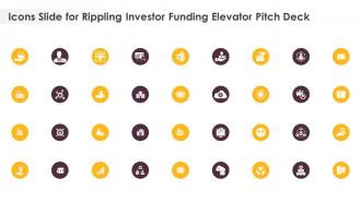 Icons Slide For Rippling Investor Funding Elevator Pitch Deck