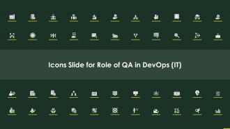 Icons slide for role of qa in devops it