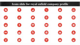 Icons Slide For Royal Enfield Company Profile CP SS