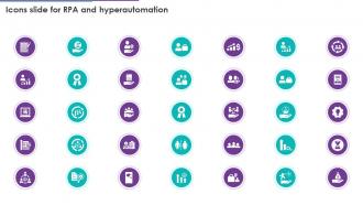 Icons Slide For RPA And Hyperautomation Ppt Infographic Template Background Images