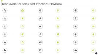 Icons slide for sales best practices playbook