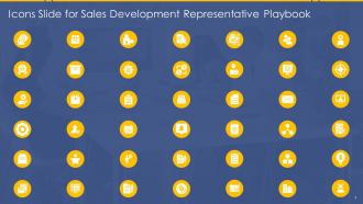 Icons Slide For Sales Development Representative Playbook