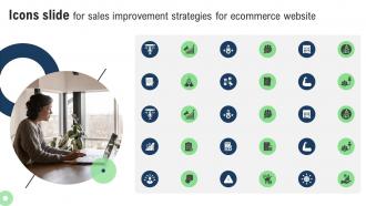 Icons Slide For Sales Improvement Strategies For Ecommerce Website