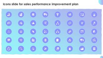 Icons Slide For Sales Performance Improvement Plan