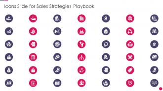 Icons slide for sales strategies playbook ppt slide