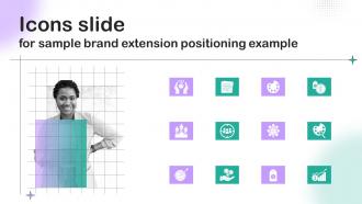 Icons Slide For Sample Brand Extension Positioning Example