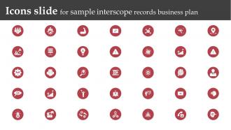 Icons Slide For Sample Interscope Records Business Plan BP SS