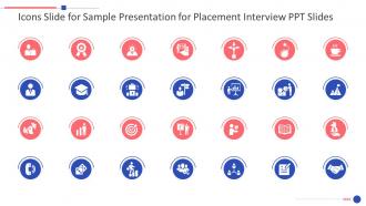 Icons Slide For Sample Presentation For Placement Interview Ppt Slides Ppt Themes