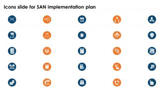 Icons Slide For SAN Implementation Plan Ppt Ideas Example Introduction