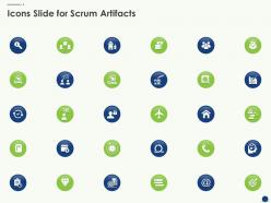 Icons slide for scrum artifacts ppt ideas