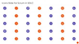 Icons Slide For Scrum In SDLC Ppt Diagrams